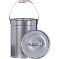 Firefix Mülleimer FireFix Ascheeimer mit Deckel Ø 25 cm, Höhe: 30