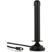 Wicked Chili DVB-T2 Antenne für HD TV Receiver, Freenet TV, 3m Innenantenne (DVB-T, DVB-T2, für Innenbereich, DVBT), Mit Magnetfuß, Kabellänge: ca. 3 m, Verstärkung: 6dBi, ideal für DVB-T