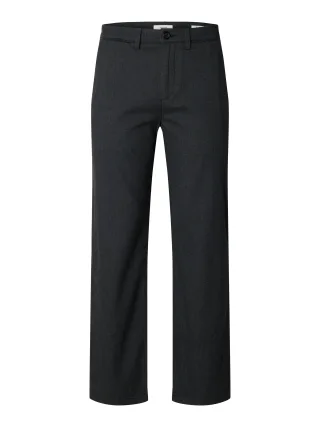 SELECTED MEN - SLH196-STRAIGHT MILES BRUSHED PANT NOOS Dark Grey - Gr. - 32