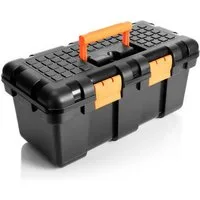 BigDean Werkzeugkoffer Hart-Kunststoff 50x25x23,5cm Werkzeugkiste Innenablage Werkzeugkasten (Packung, 1 St., Werkzeugkasten), Werkzeugkoffer, Stabil, Robust, Haltegriff, Leicht Verschließbar