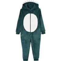 vertbaudet Schlafanzug Plüsch-Overall, Onesie DINOSAURIER