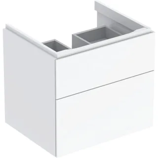 Geberit Xeno2 Unterschrank f. Waschtisch, 2 Schubladen 58x53x46,2cm, weiß, 500506011 500506011