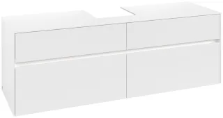 Villeroy & Boch Waschtischunterschrank Collaro C104B0 1600x548x500mm mit Beleuchtung White Matt C104B0MS