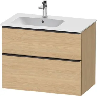 Duravit D-Neo Waschtischunterbau wandhängend Natur Eiche Matt 810x462x625 mm - DE43660BD300000 DE43660BD300000