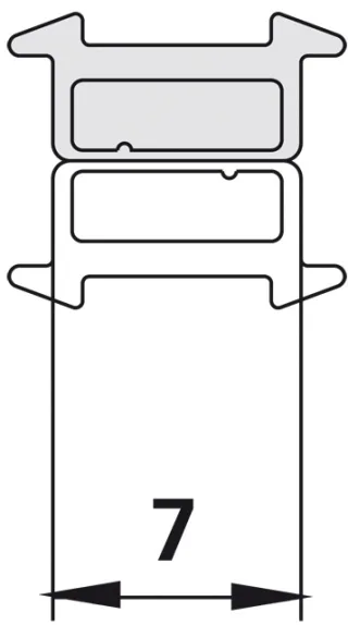Kermi 9505 1x Magnetleiste Typ A, Länge: 2000 mm, 6008261 6008261