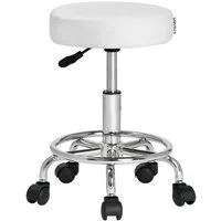 Casaria Drehhocker, Höhenverstellbar 10cm Polsterung 360°C Drehbar 51-65cm Sitzhöhe Metall