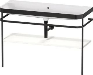 Duravit Happy D.2 Plus c-bonded Set mit Metallkonsole Weiß Supermatt 1175x490x850 mm - HP4739N848400 HP4739N84840000