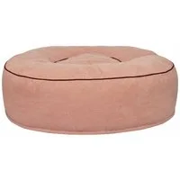 Mr. Cuddles Tierbett Lilly, Rundes Hundekissen, waschbarer Kord-Bezug, Tragegriff, Rosa, M: 80 cm