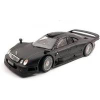 Maisto® Modellauto Mercedes CLK-GTR Streetversion (matt-schwarz), Maßstab 1:18, Originalgetreue Innenausstattung