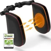 FLIPLINE® Kopfstütze Leder, bequemer Halt für längere Autofahrten
