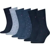 Tommy Hilfiger Socken TH MEN SOCK 6P DOT ECOM (6 Paar) gepunktet und uni