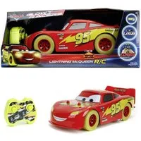 JADA RC-Auto RC Lightning McQueen Glow Racers 1:14 (1-tlg), mit beleuchtetem Unterboden und Augen