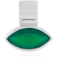 Cavill Kettenanhänger Cavill eleganter Anhänger Grüner Onyx 3,17 ct 925 Silber Damen (1-tlg)