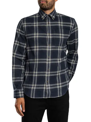 Superdry Holzfällerhemd Aus Baumwolle, Blau