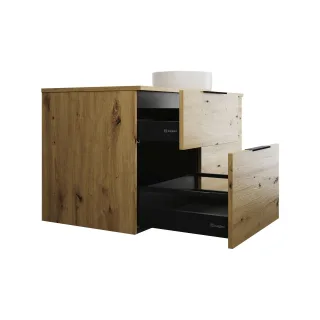 Burgbad Keramik Waschtisch-Set Eqio Eiche Dekor Urban/Alpinweiss, SGUW120RF5662C0001 SGUW120RF5662C0001