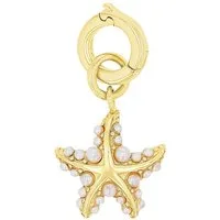 Amor Charm-Einhänger Seestern-Optik, mit Glasperle