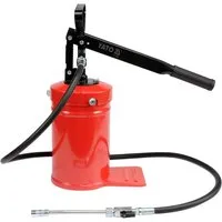 Yato Werkstattpresse Handhebelfettpresse 4 kg mit flexiblem Schlauch