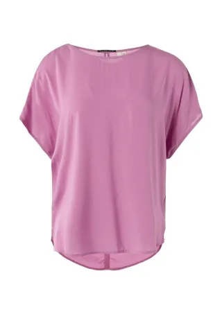 Q/S designed by - Oversize-Bluse aus Viskose lila - Gr. - 32