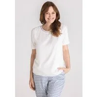 FRANK WALDER Blusenshirt mit kontrastfarbiger Naht