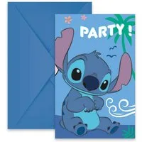 Procos Einladungskarten 6 Lilo und Stitch Einladungen Geburtstag Kindergeburtstag Party