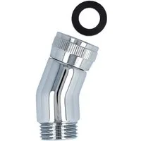 tecuro Duscharmatur Winkelstück für Handbrausen 1/2 x 22,5° Neigung - Messing-verchromt
