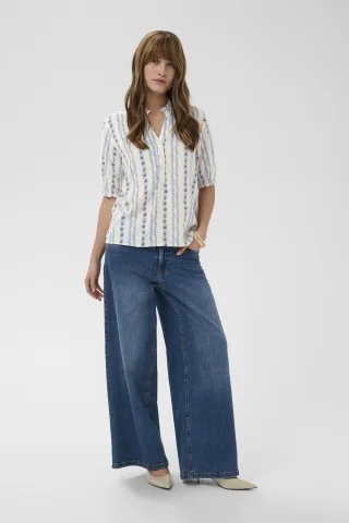 Kurzarm-Bluse CUhollie Kurzarm-Bluse Relaxed fit