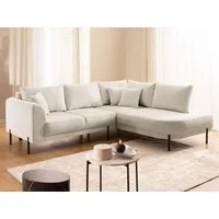 Home affaire Ecksofa NELLIA L-Form mit Ottomane rechts oder links bestellbar, Breite 231 cm, enthält 5 Rückenkissen, angenehmen Sitzkomfort, belastbar bis 480kg