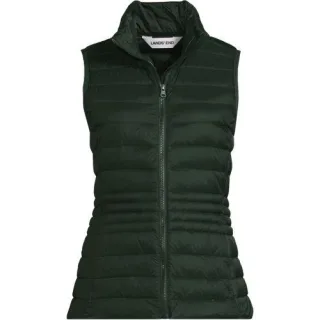 Daunenweste WANDERWEIGHT Verstaubar Ultraleicht, Damen,  Blau, Nylon, by Lands' End