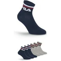 Fila Kurzsocken UNISEX QUARTER PLAIN SOCKS (6-Paar) mit Logo-Schriftzug