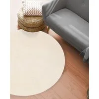 the carpet Teppich Relax round, rund, Höhe: 16 mm, waschbarer Wohnzimmer Teppich modern rutschfest