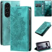 Tec-Expert Handyhülle Mandala Hülle Cover für Samsung Galaxy A57 5G 6.7 Zoll, 6.7, Klapphülle Case Tasche mit Kartenfächern und RFID Schutz