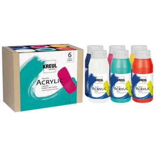 Kreul Triton Acrylfarben "Modern", 6x 750 ml