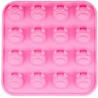 wisefood Silikonform Silikonform Schweichen - pink 17x17x2cm - 1 Form, (1-tlg)
