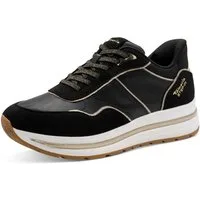 Tamaris Plateausneaker, Freizeitschuh, Halbschuh, Schnürschuh mit Kontrast-Paspellierung