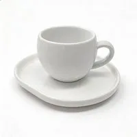 Mulex Tasse AURA Kaffeetassen Set weiss, 12-tlg., Porzellan, Spülmaschinengeeignet