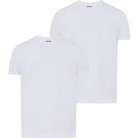 HUGO T-Shirt HUGO-V (Packung, 2er) V-Ausschnitt, Slim-Fit, HUGO Logo-Print