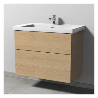 Sanipa 3way Waschtischunterbau zu Villeroy & Boch Subway 3.0 Waschtisch mit 2 Auszügen, Eiche-Nordic SM84848
