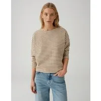OPUS Sweatshirt GRESH in Strickoptik Lockere Passform, schmal zulaufender Schnitt, überschnittene Schulter