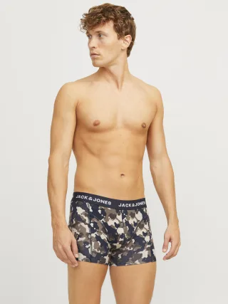 JACK&JONES - JACCAMOFLAGE TRUNKS 3 PACK navy blazer - Gr. - L