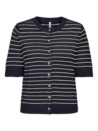 ONLY - ONLCHESTER LIFE SS STRIPE CARDI CC KNT Night Sky - Gr. - S