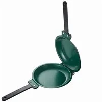 HAC24 Crêpepfanne Pfannkuchen Pancakes Doppelpfanne Omelett Doppel-Pfanne Spiegelei, Wendepfanne Ø 19,5 cm