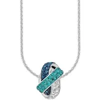 Amor Kette mit Anhänger, mit Kristallstein