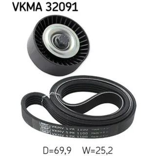 SKF Keilrippenriemensatz Citroen Fiat Peugeot VKMA32091