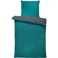 One Home Bettwäsche Wende Melange, Flanell, 2 teilig, meliert, Baumwolle kuschelig warm weich Biber Winter