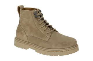 Birkenstock Damen Stiefeletten 1028922 HIGHWOOD LACE MID taupe Echtleder bequem
