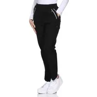 OriginalYou Schlupfhose Damen Stoffhose leichte Stretchhose Freizeithose mit elastischem Bund, farblich abgesetzte Taschen