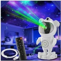 tectake LED Nachtlicht LED-Sternenhimmel-Projektor Astronaut, inkl. Bluetooth, Bluetooth- und Music-Funktion mit 8 Sounds sowie Timer