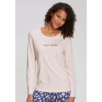 s.Oliver Pyjamaoberteil mit kleinem Frontprint