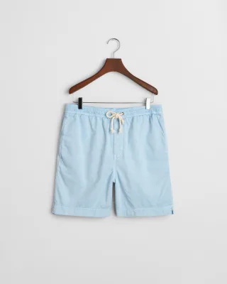 GANT - Sunfaded Regular Fit Shorts mit Kordelzug fresh blue - Gr. - XL
