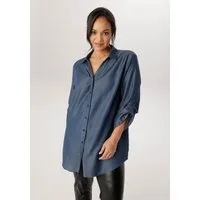 Aniston PLUS Jeansbluse aus weicher Lyocell Qualität
